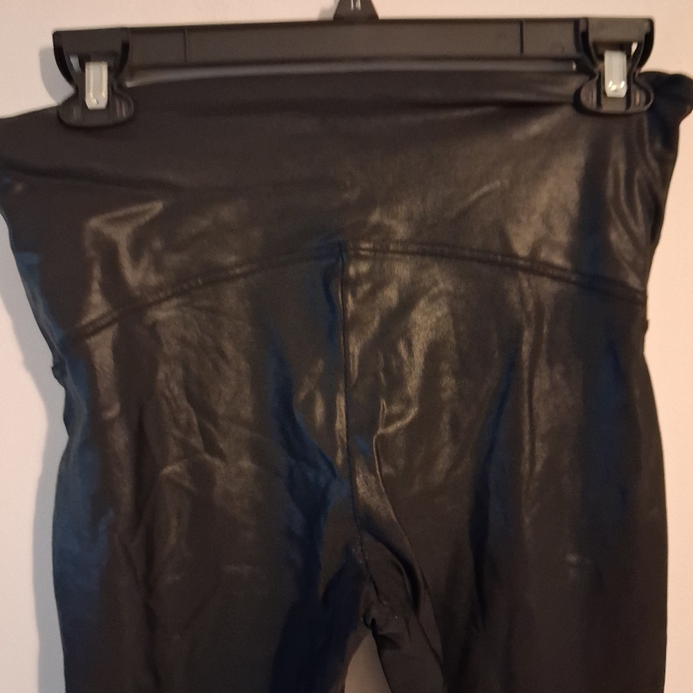 Spanx Black Faux Leather Leggings - Picture 6 of 8